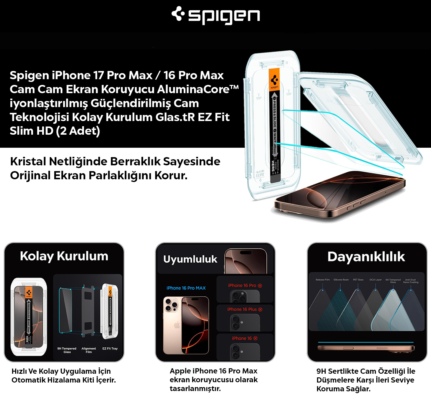 Ekran Koruyucu Bilgileri Başlık