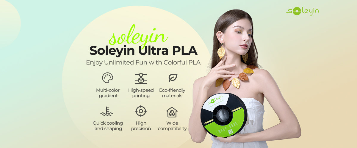 Soleyin Ultra PLA 3D yazıcı filamentleri - çoklu renk seçenekleri