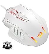 Redragon M908 Impact RGB-LED MMO fare, yan tuşlar, optik kablolu oyun faresi.