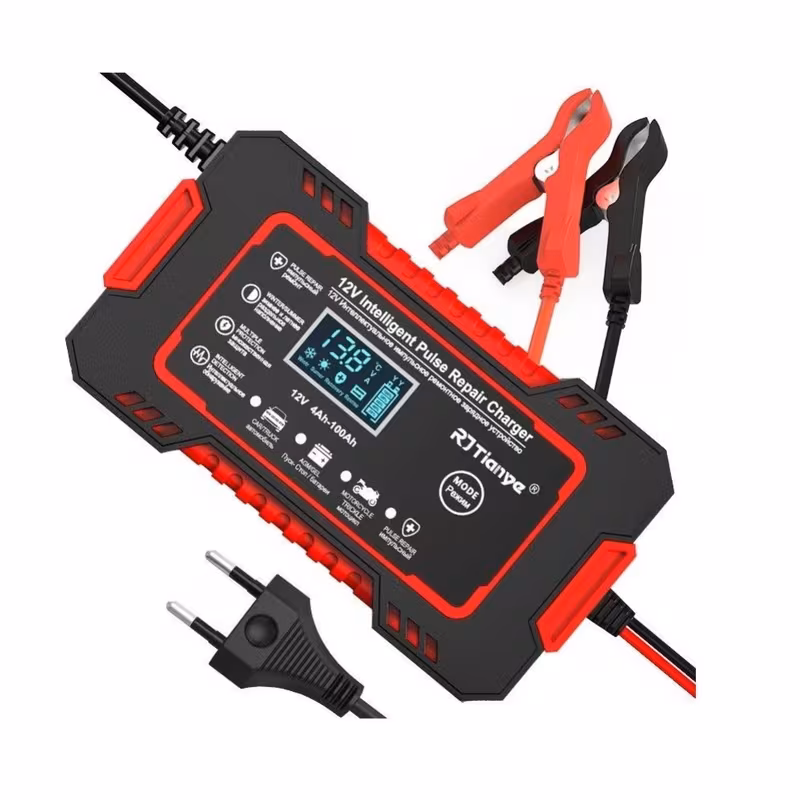 12v 6a akıllı akü şarj cihazı & bakım ünitesi - lcd ekranlı, darbe onarımı, çoklu koruma, 110-240v ac, arabalar, kamyonlar, motosikletler, deniz araçları ve kurşun asit aküler (agm/gel/ ) için, verimli şarj cihazı, güvenilir akü şarj ünitesi Ürün detayları 0