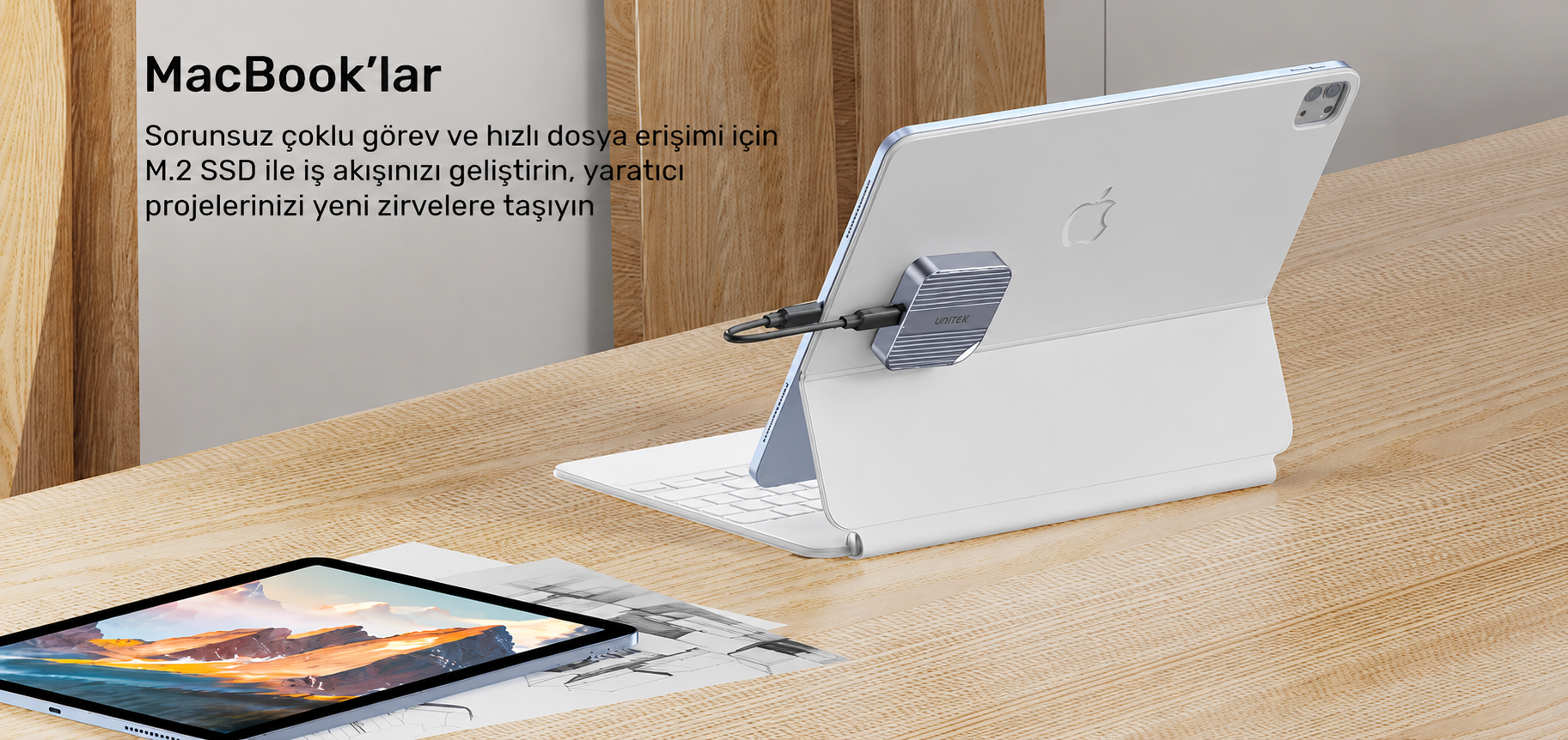 Unitek Manyetik NVMe SSD Kutusu M.2 2230