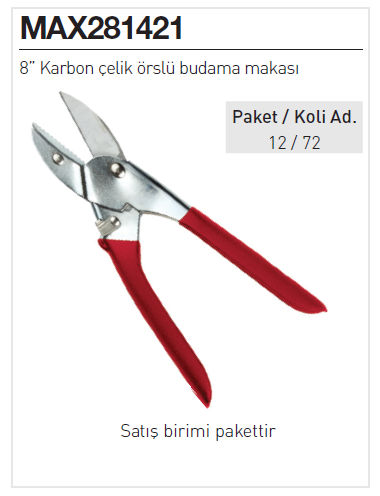 Maxgarden MAX281421 8'' Budama Makası - Elektrikli El Aletleri, Hobi Market