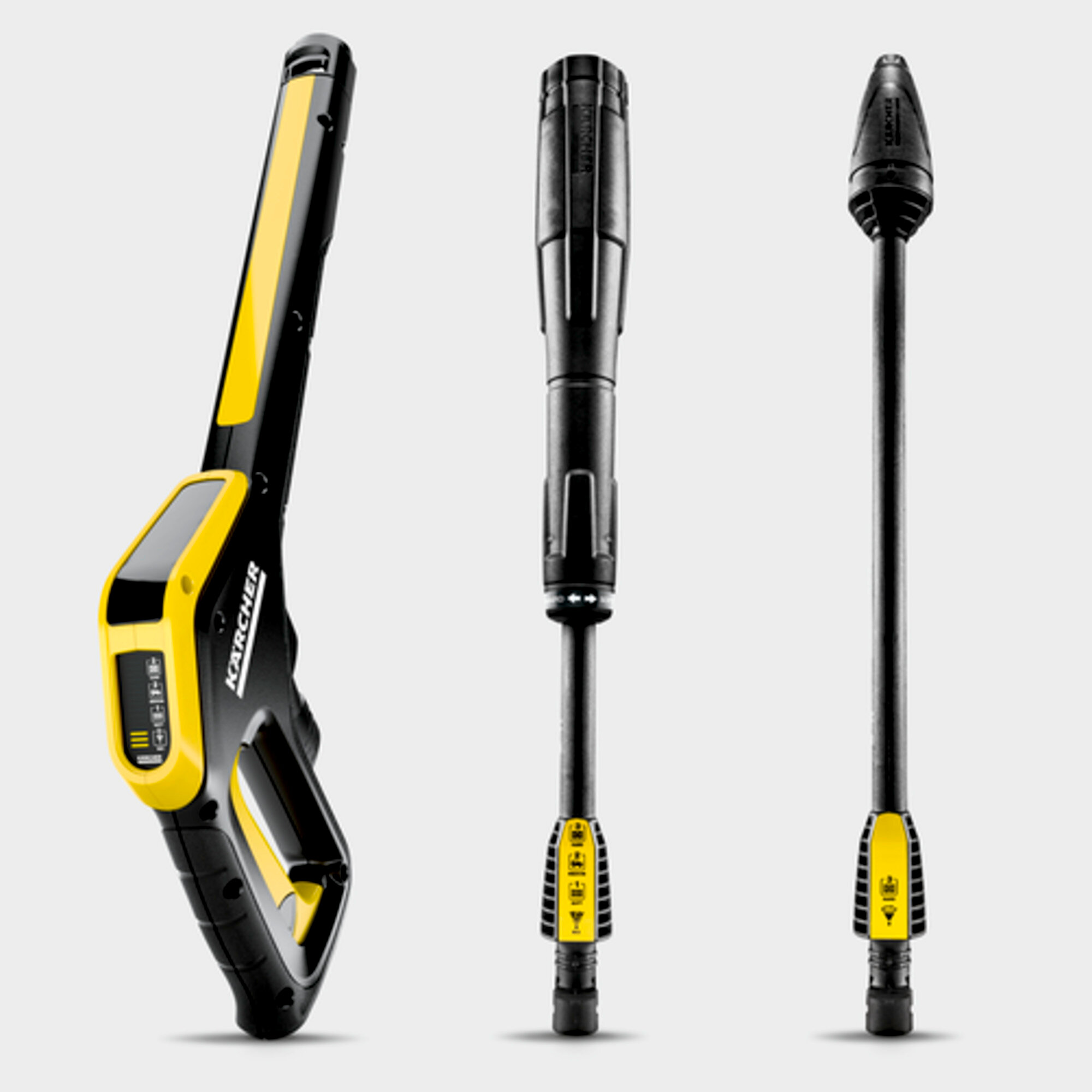 Basınçlı yıkayıcı K 5 Power Control Flex: Hızlı Bağlantılı ve püskürtme borulu Power Control tetik tabancası