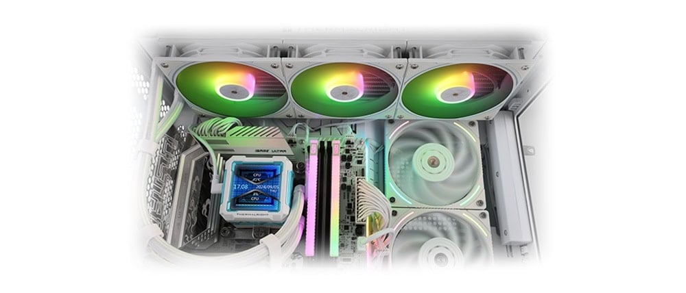 Thermalright Frozen Warframe Pro 360 White Soğutucu H6