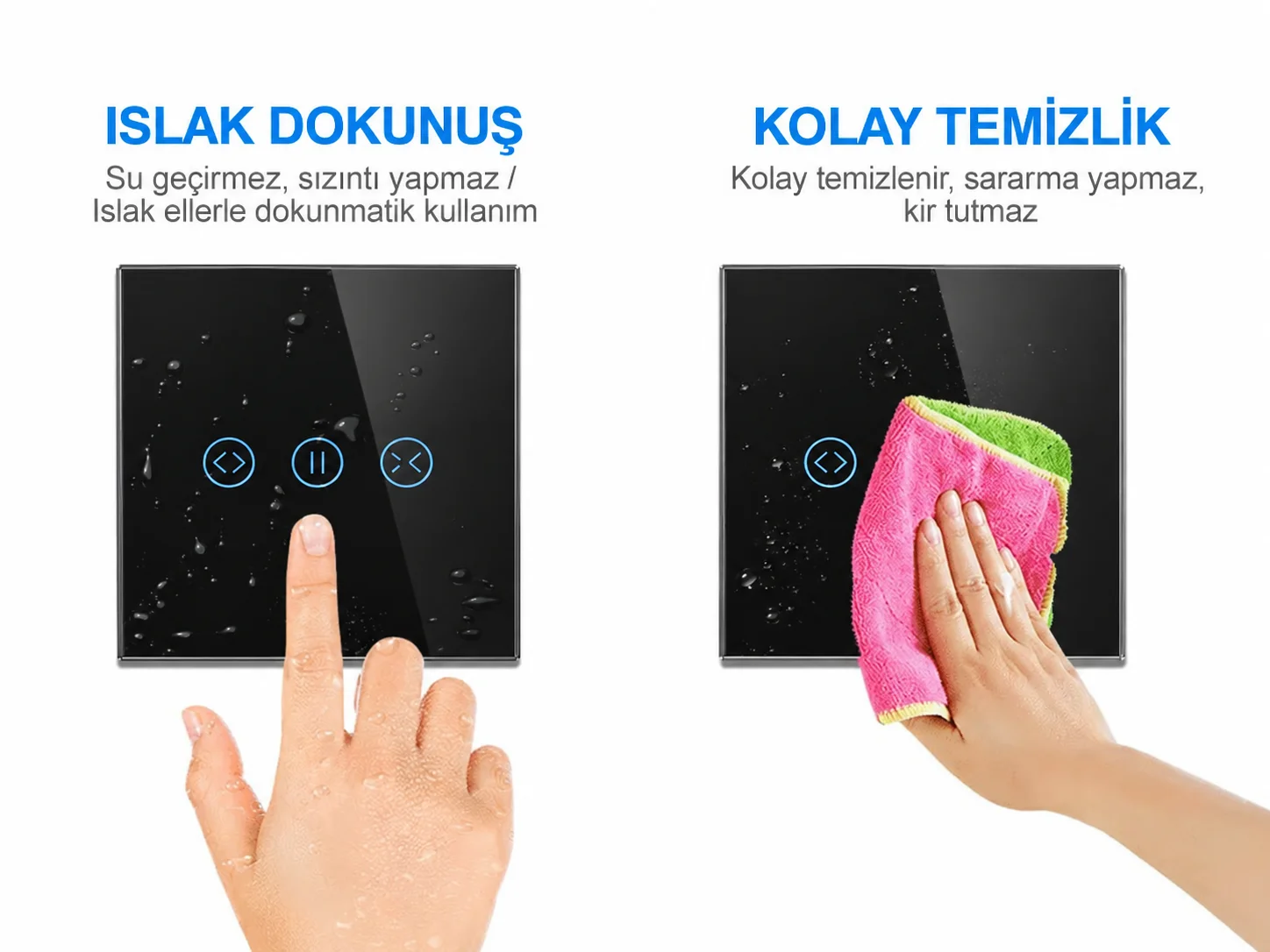 KRSC-Z102 Tuya Zigbee Perde Panjur Anahtarı sesli kontrol özelliği