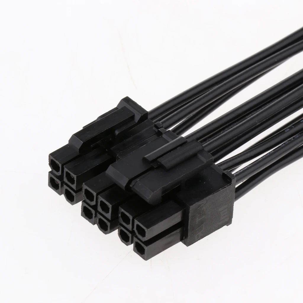 CPU 8-pin to 8+4pin Power Extension Cable Length 20cm - Black