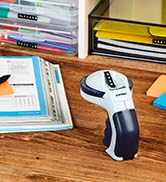 DYMO kabartma cihazı, 3 kabartma bantlı, Omega etiketleme cihazı başlangıç seti, küçük kabartma cihazı...