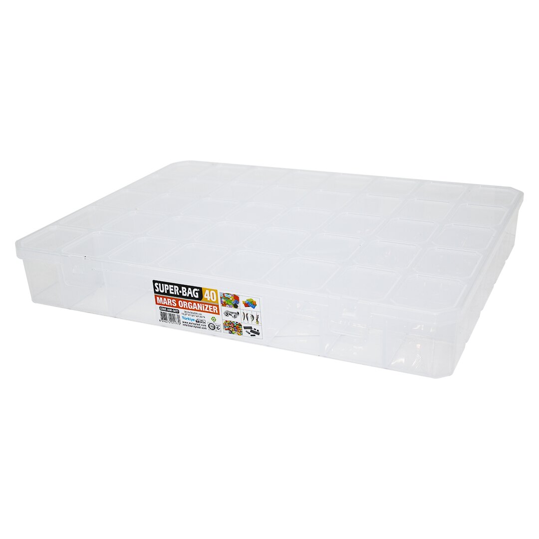 ANKAVERSE® MARS 40 BÖLMELİ ŞEFFAF ORGANİZER BOX (5286)