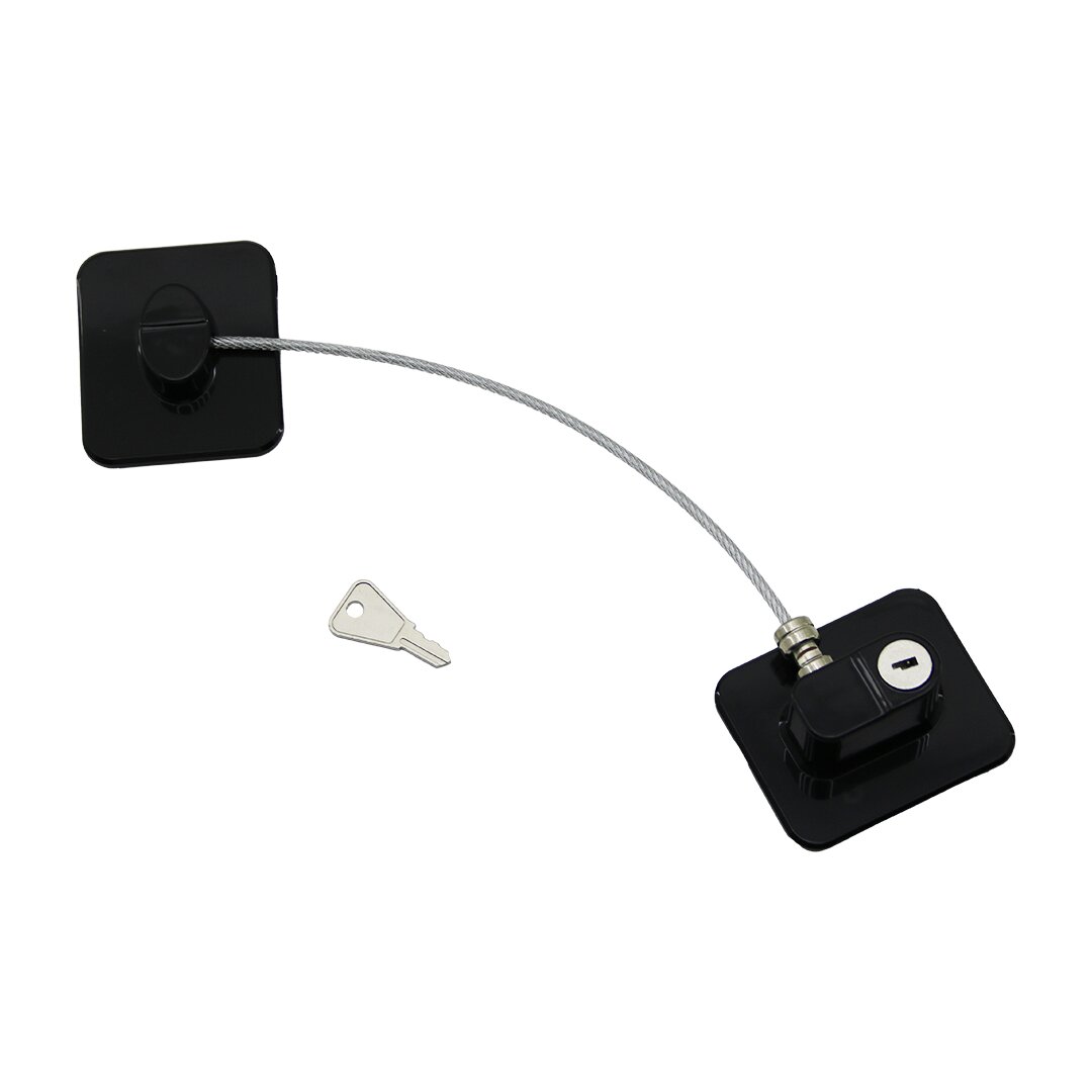 ANKAVERSE® Siyah Plaka Halatlı Emniyet Kilidi