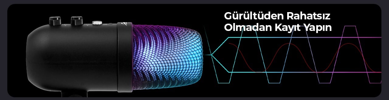 Havit Gamenote GK51 RGB Yayıncı Mikrofonu