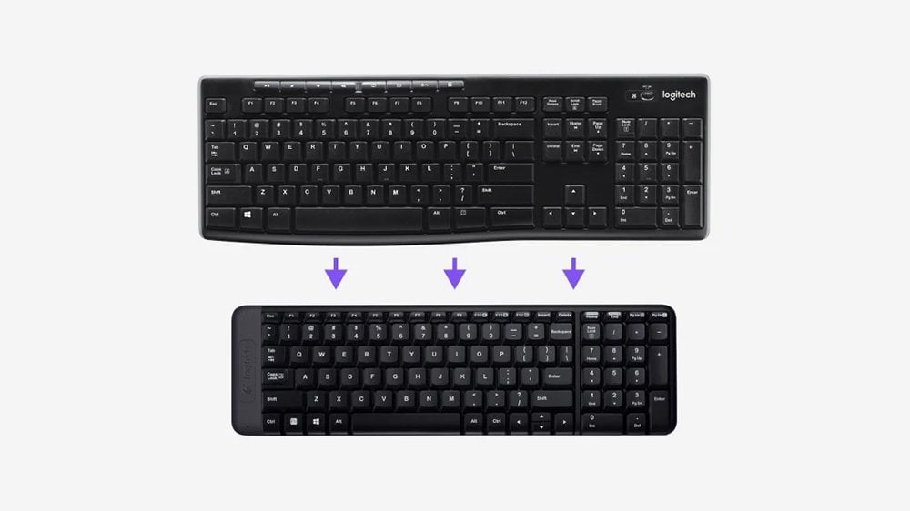 MK220 Q Tr Siyah Kablosuz Klavye Mouse Set