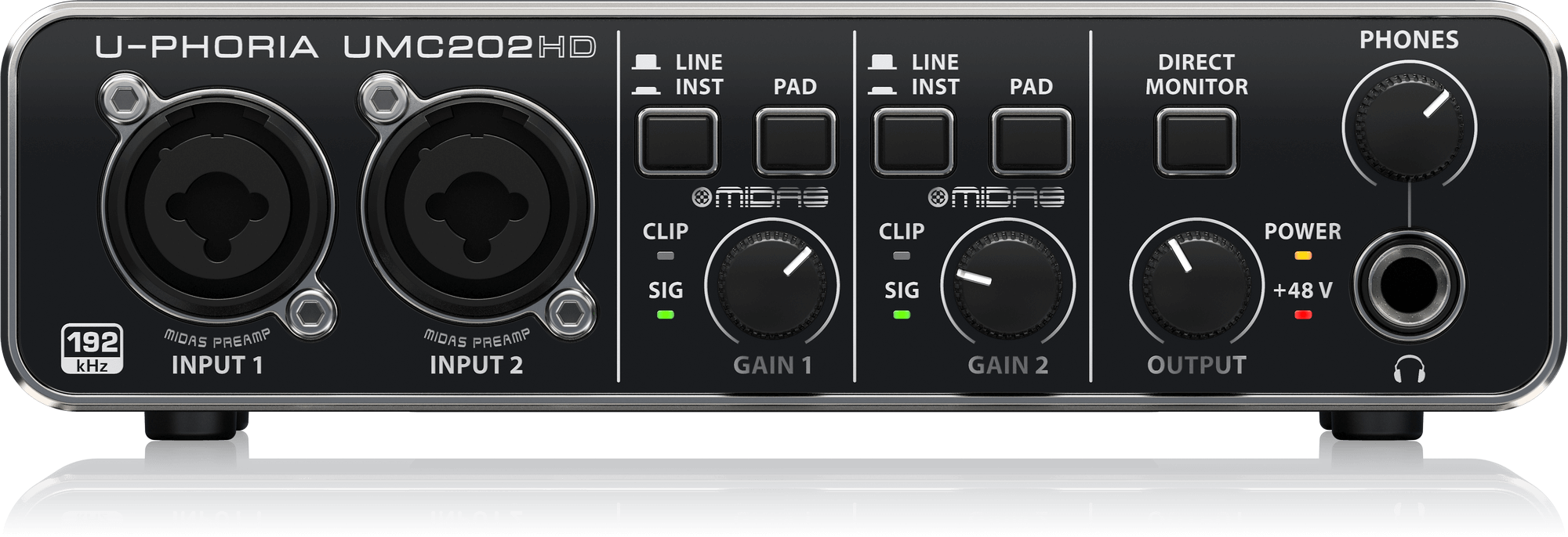 Behringer U-PHORIA UMC202HD 2 Giriş / 2 Çıkış USB Ses Kartı