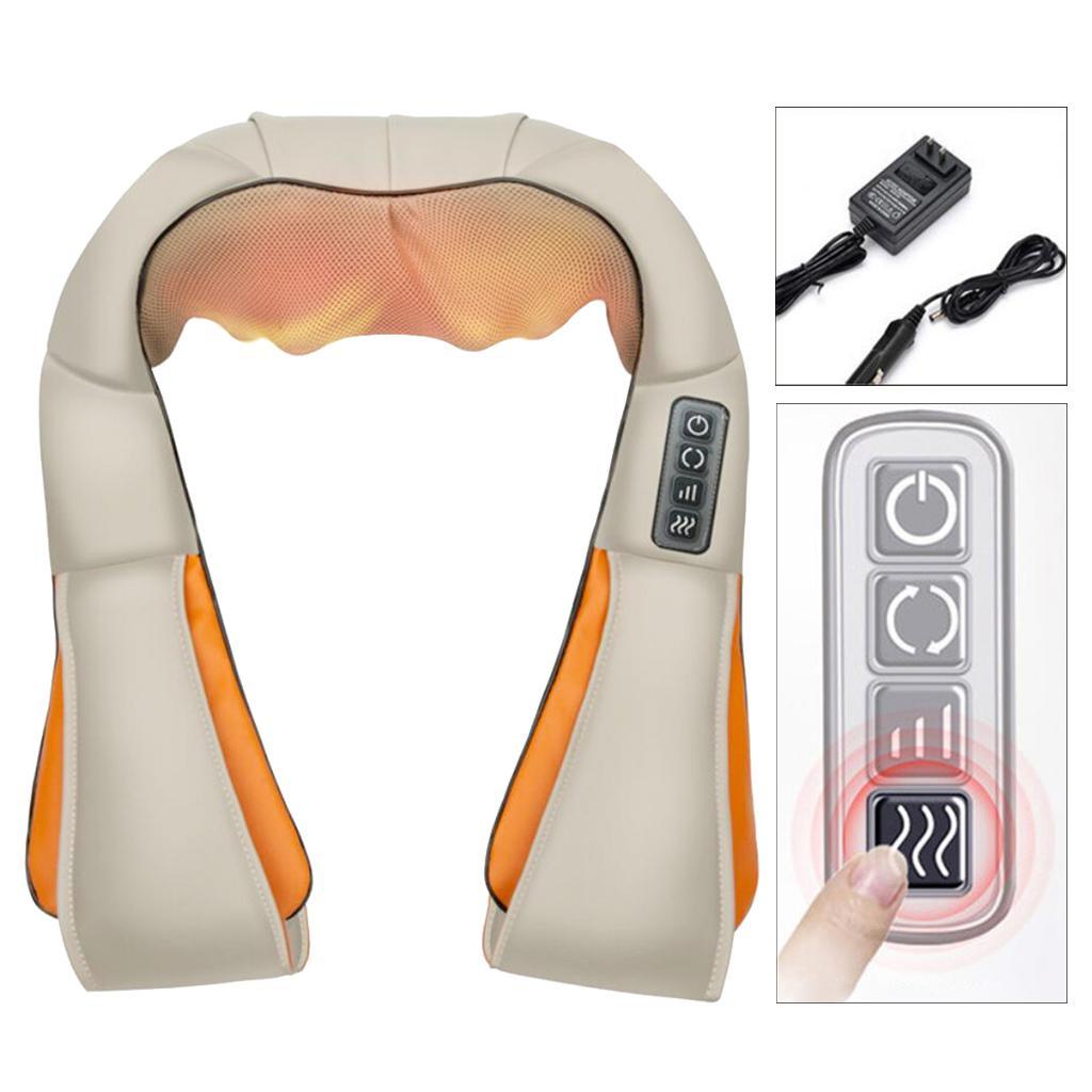 U Shape Electric Shiatsu Back Neck Shoulder Body Massager Multifunctional Infrared Kneading Therapy Shoulder Massage EU Plug