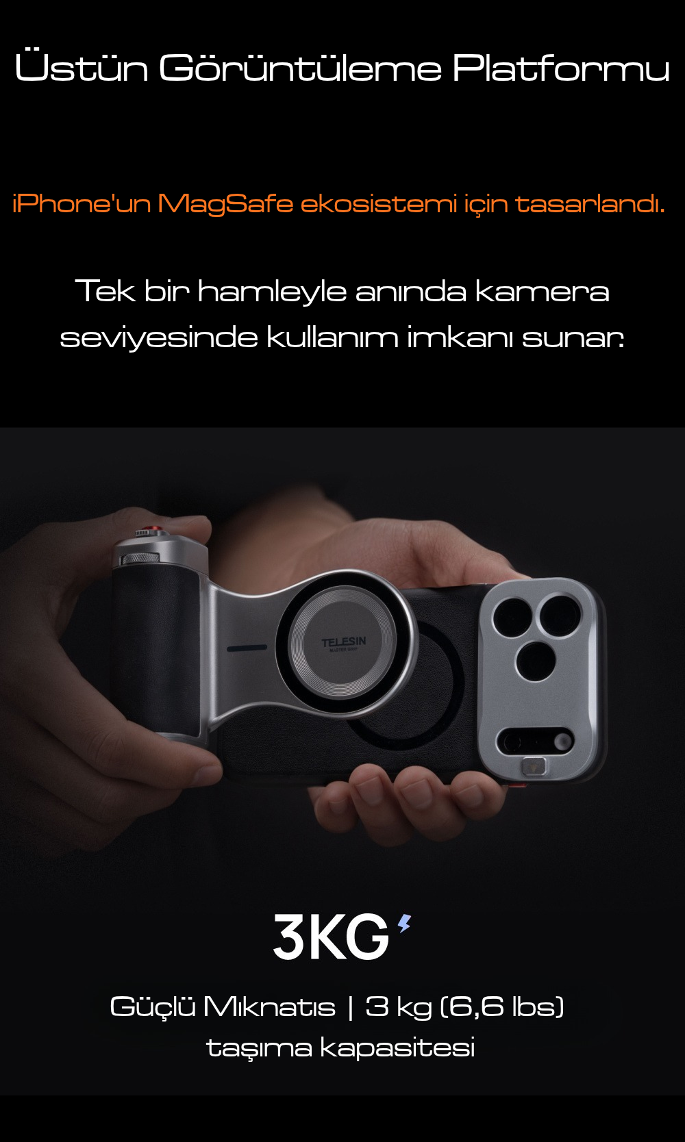 Telesin iPhone 18 Pro Master Grip (Classic)