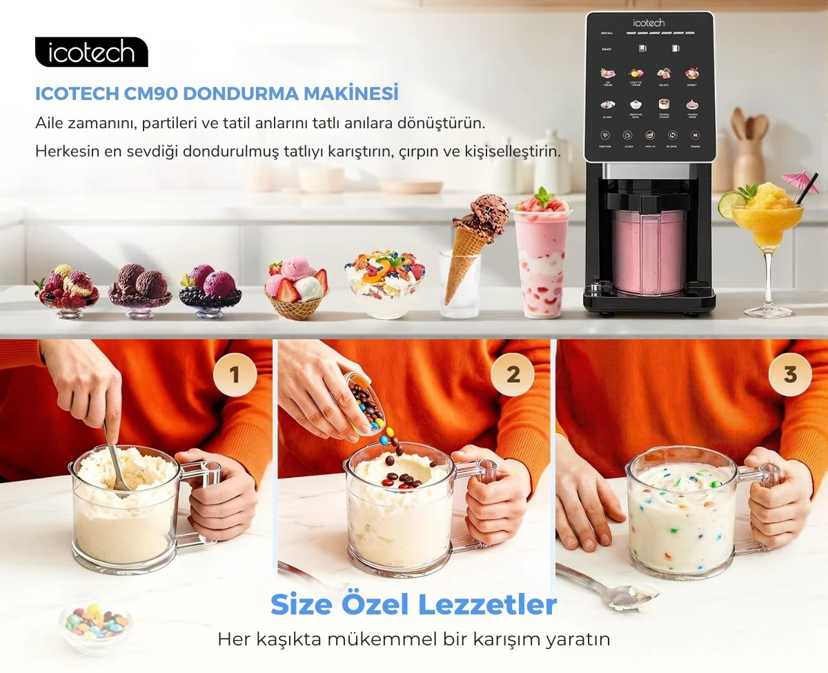 Icotech CM90 Dondurma Makinesi Ürününü İncele - Bilgi Al ve Sipariş Ver