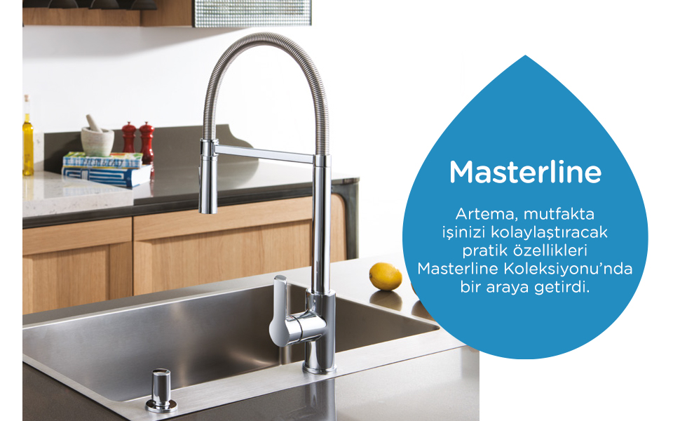 artema; musluk; armatür; batarya; banyo; lavabo; klozet; eviye; mutfak; fonksiyonel