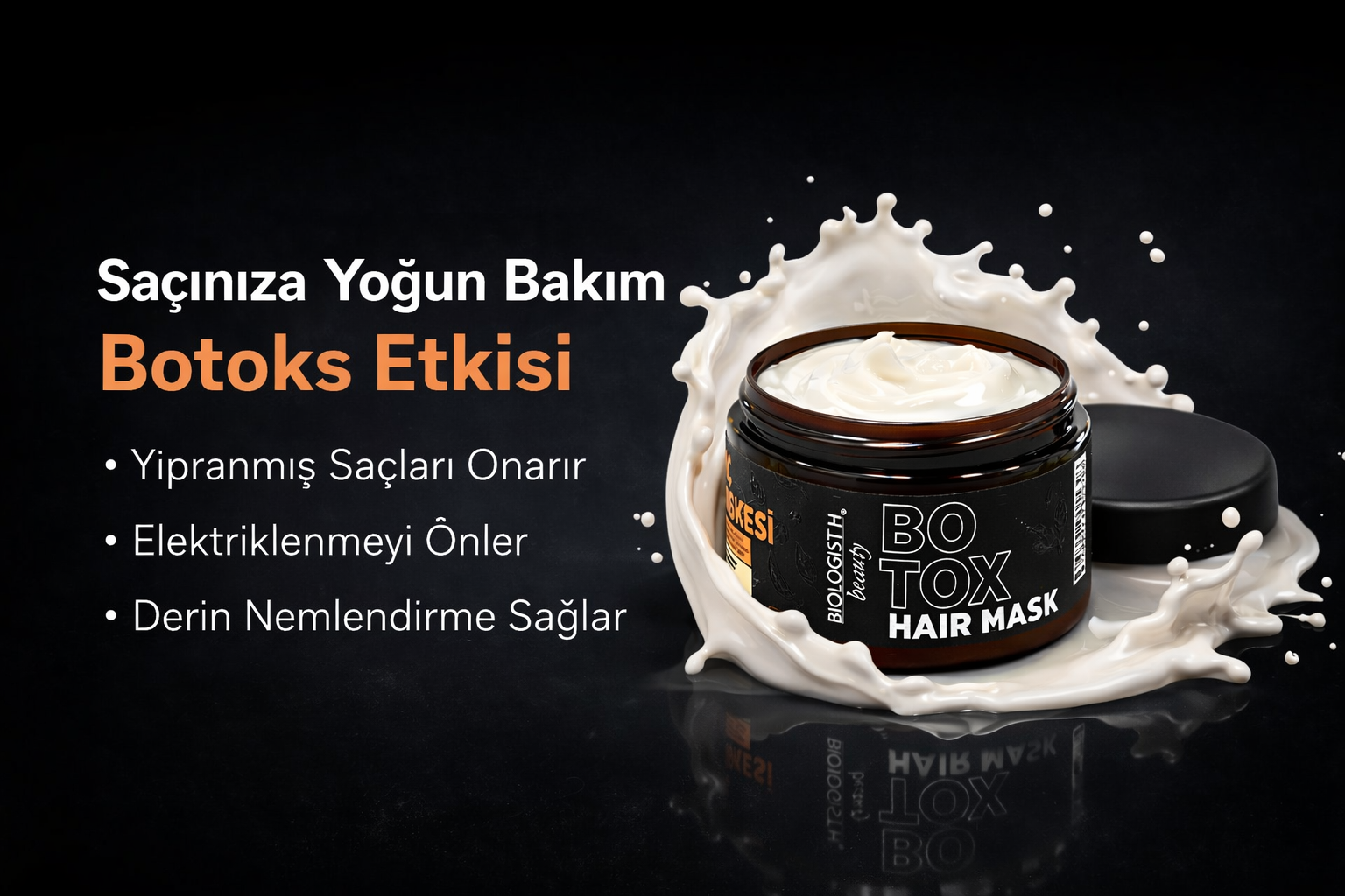 Elektriklenme karşıtı saç maskesi kullanımı