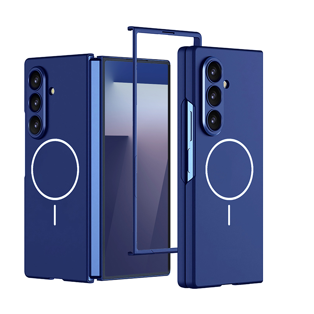 Galaxy Z Fold 7 Kılıf Wireless Şarj Özellikli Zore Kıpta M-safe Kapak - 6