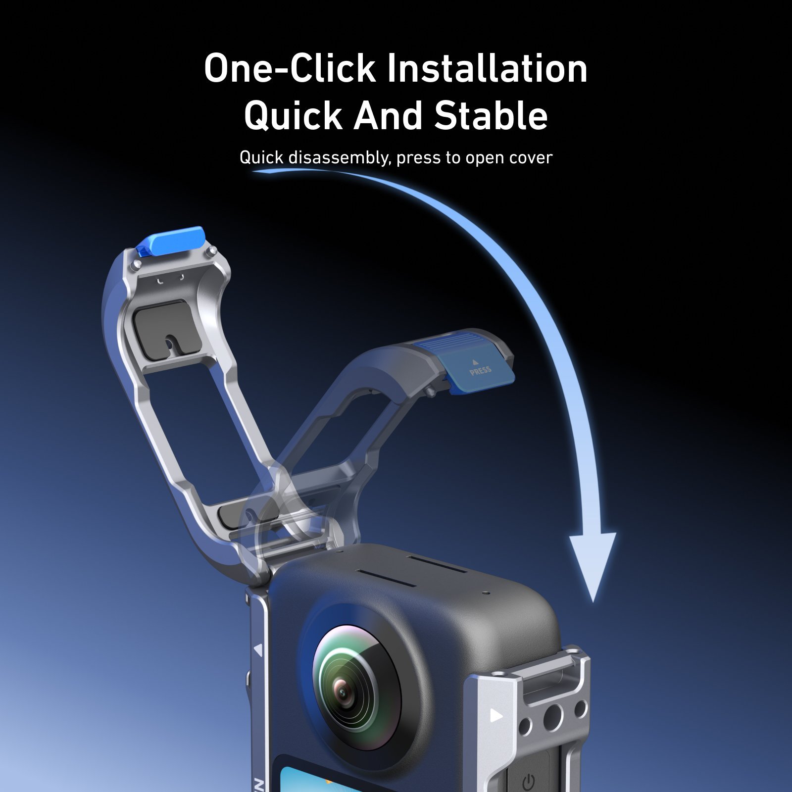 TELESIN Osmo 360 Metal çerçeve