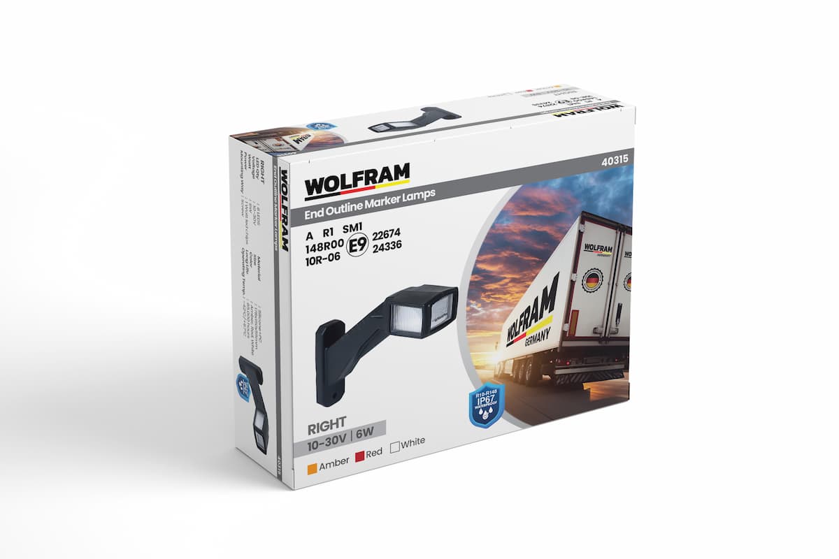 Dorse Boynuz Lamba Uzun Düz Tip Sağ E Belgeli Led Dorse İz Lambası