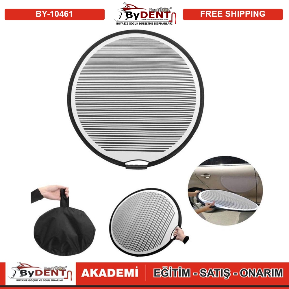 Pdr Boyasız Göçük Düzeltme Çizgili Göçük Belirleme Reflektör Katlanabilir 80cm