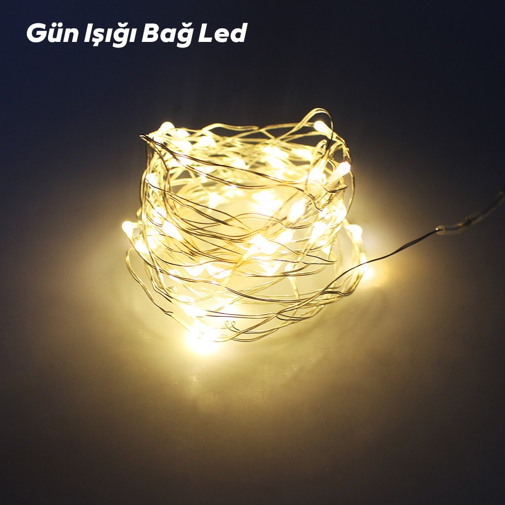 Powermaster Pilli 10 Metre Kablolu Bağ Led