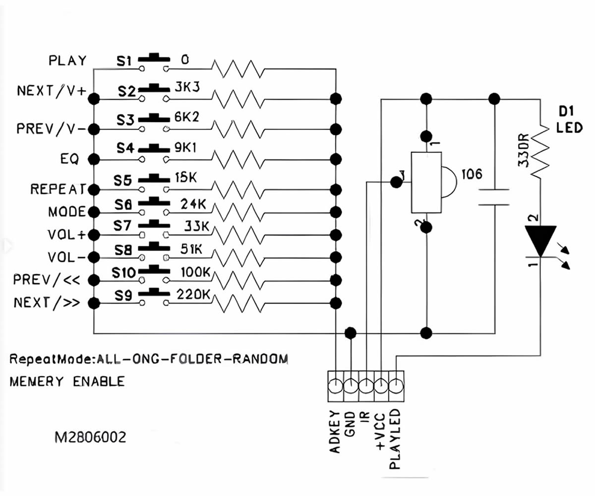 Robiz M2801002 Wav Mp3 Player Modülü Micro Sd 32G Tf Kart Fiyatı