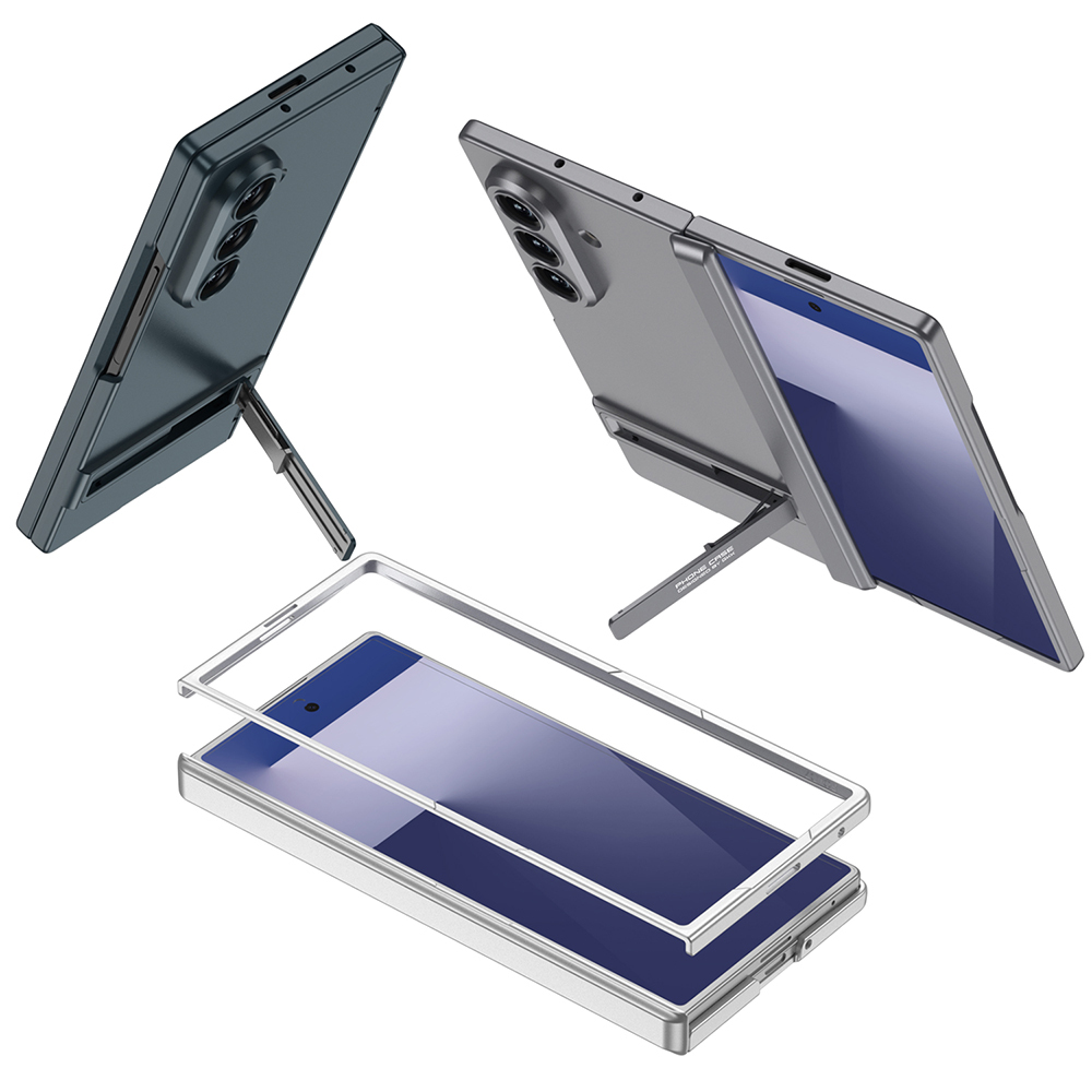 Galaxy Z Fold 7 Kılıf Zore Kıpta Standlı Kapak - 13