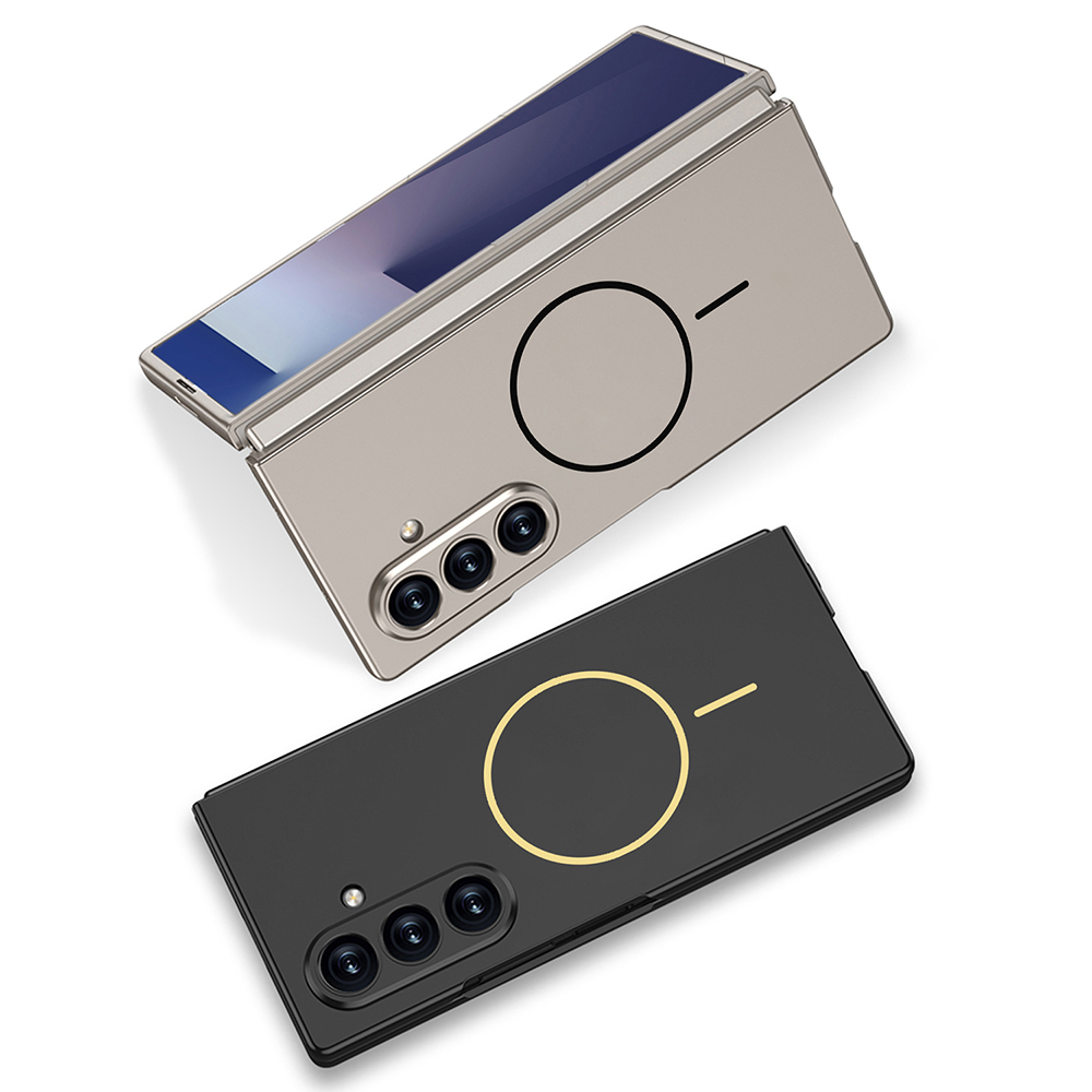 Galaxy Z Fold 7 Kılıf Wireless Şarj Özellikli Zore Kıpta M-safe Kapak - 7