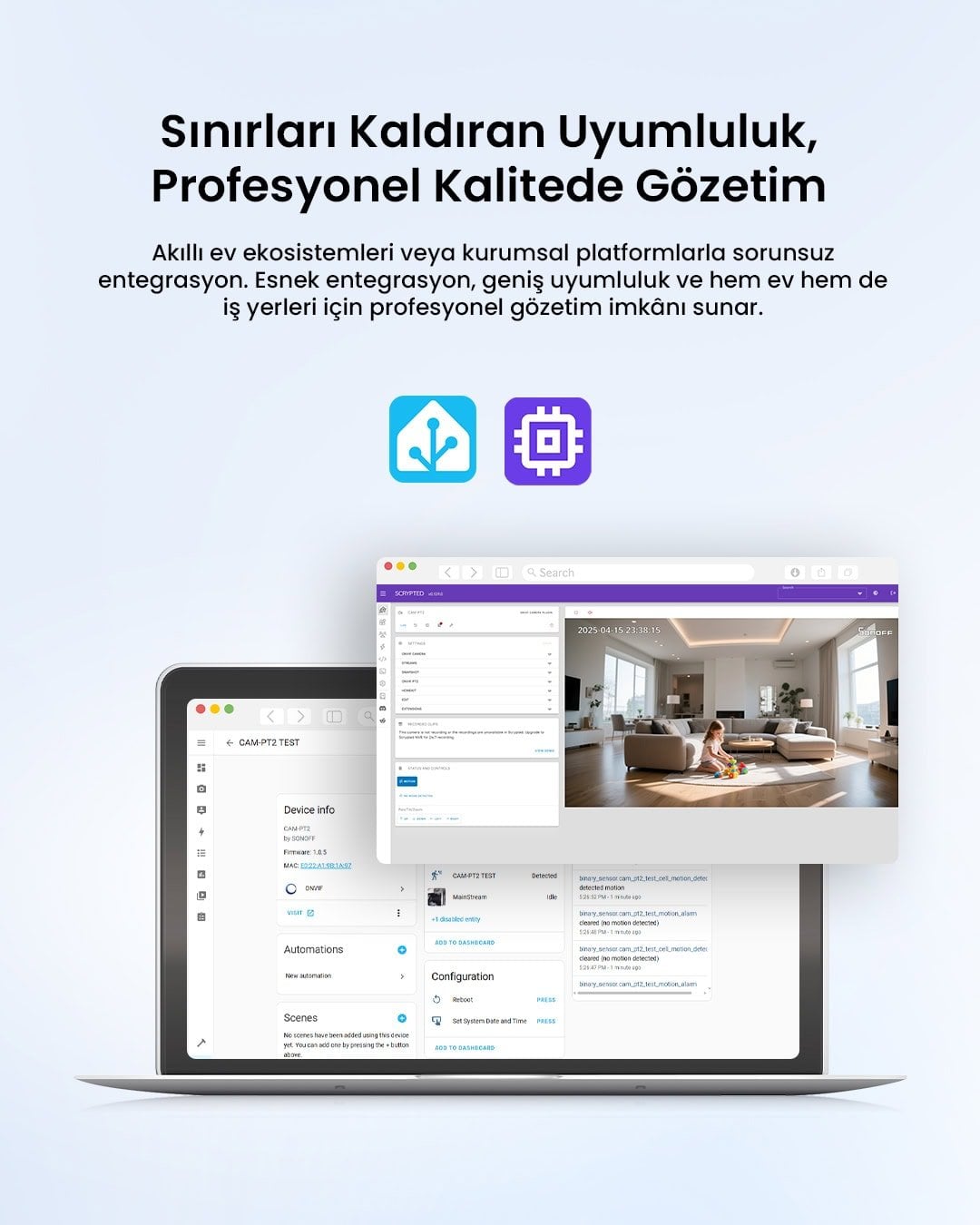 SONOFF CAM Pan-Tilt 2 Akıllı Kamera 360° Derece Hareketli