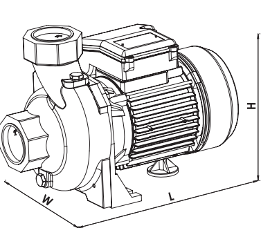 smt220/2 santrifüj pompa boyut