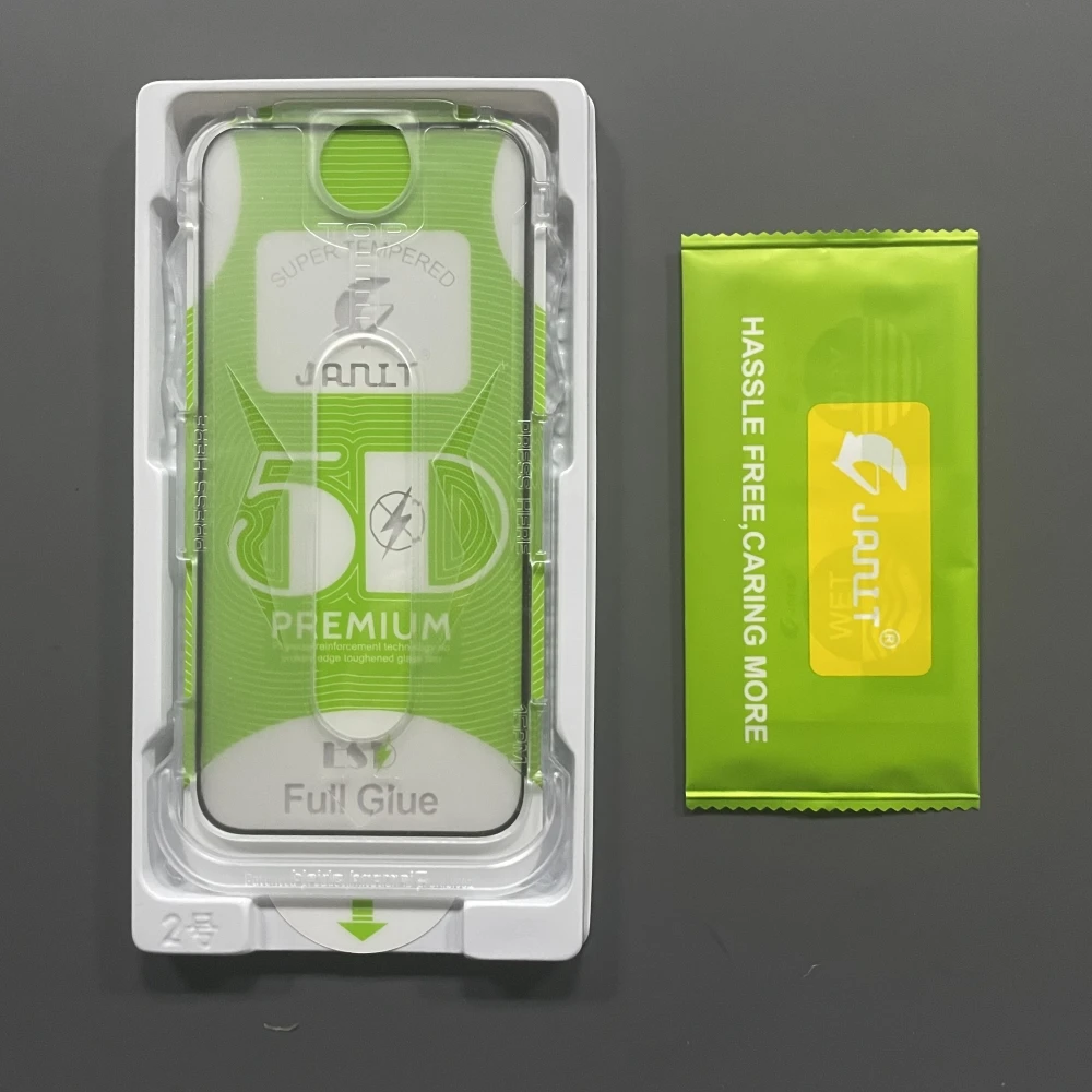 En iyi kalite OEM 5D Janit esd sihirli kutu cam ekran koruyucu kurulum aracı samsung s24 için iPhone 15 Pro Max