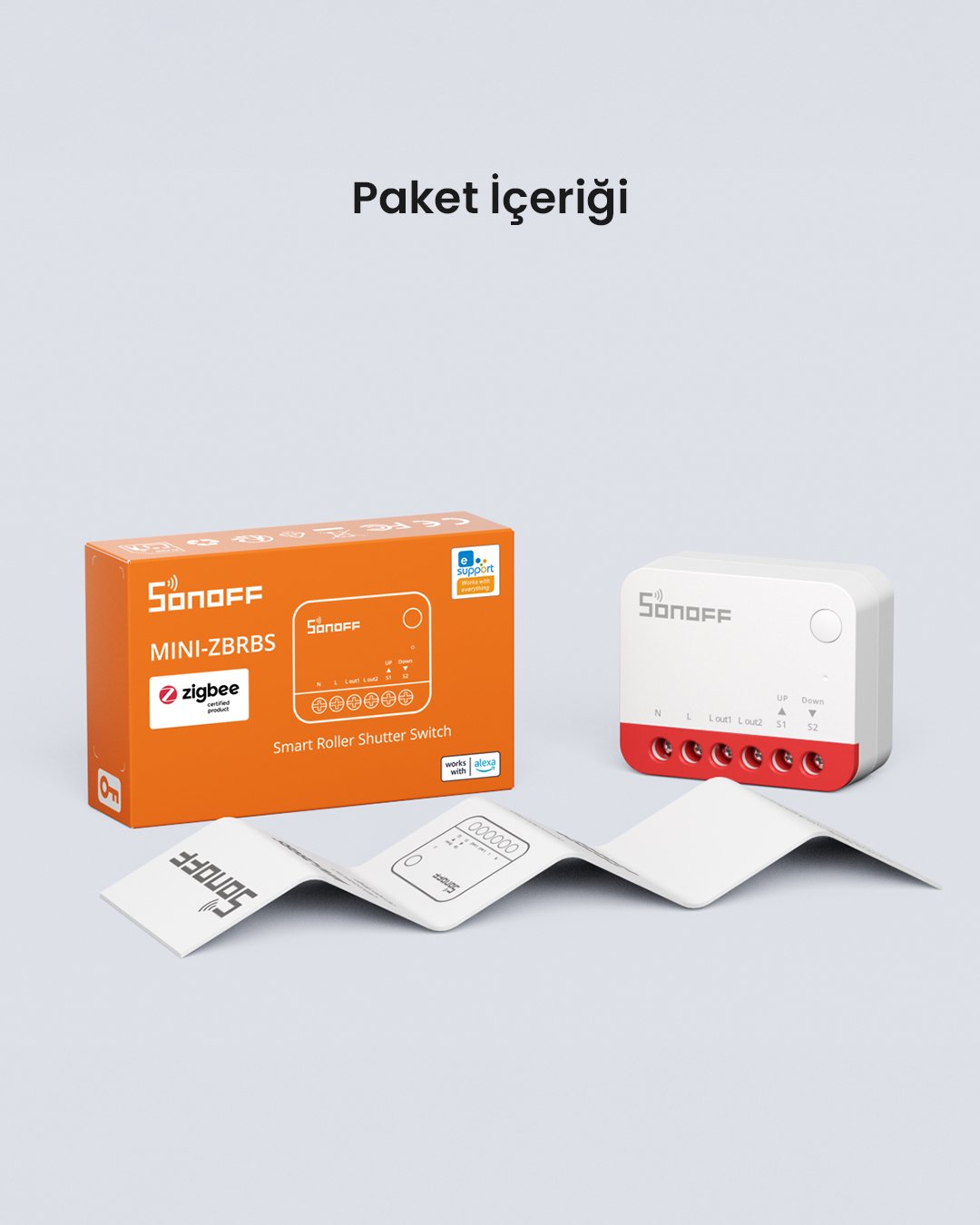 SONOFF Zigbee Mini-ZBRBS Akıllı Panjur Kontrol Rölesi