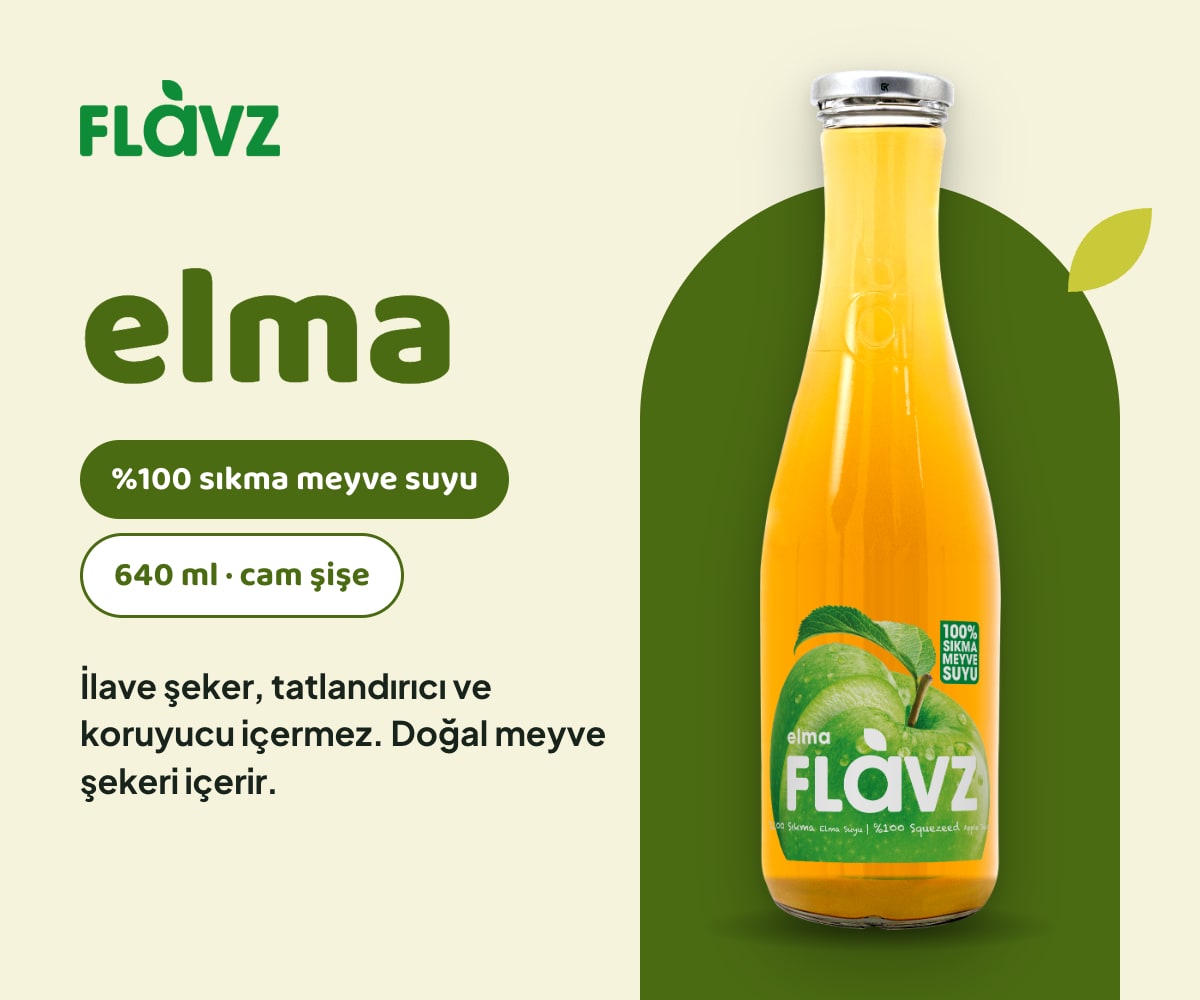 FLAVZ Sıkma Elma Suyu 640 ml bilgi görseli 1