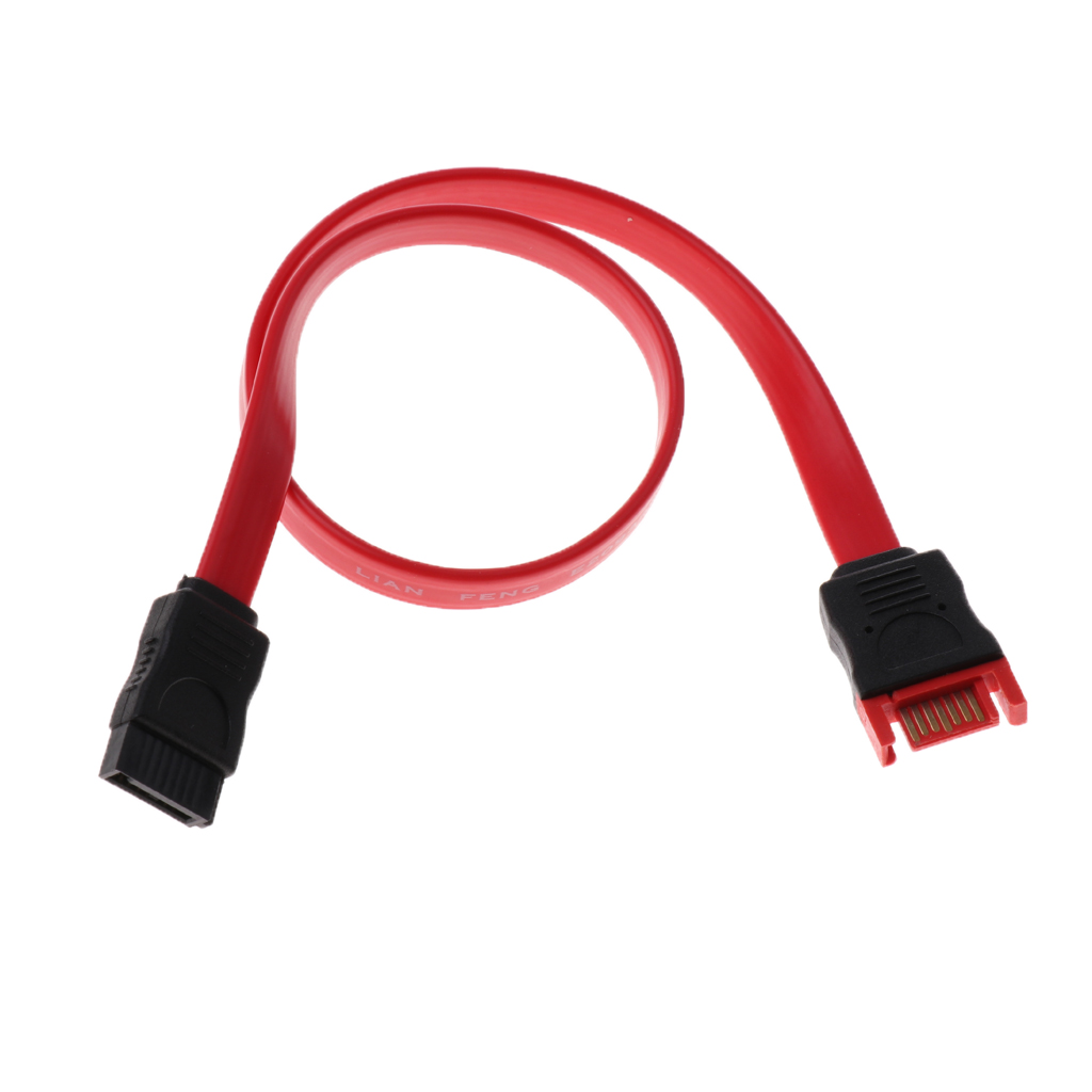 36cm Straight SATA Male To Female Cable Serial ATA Data Lead For