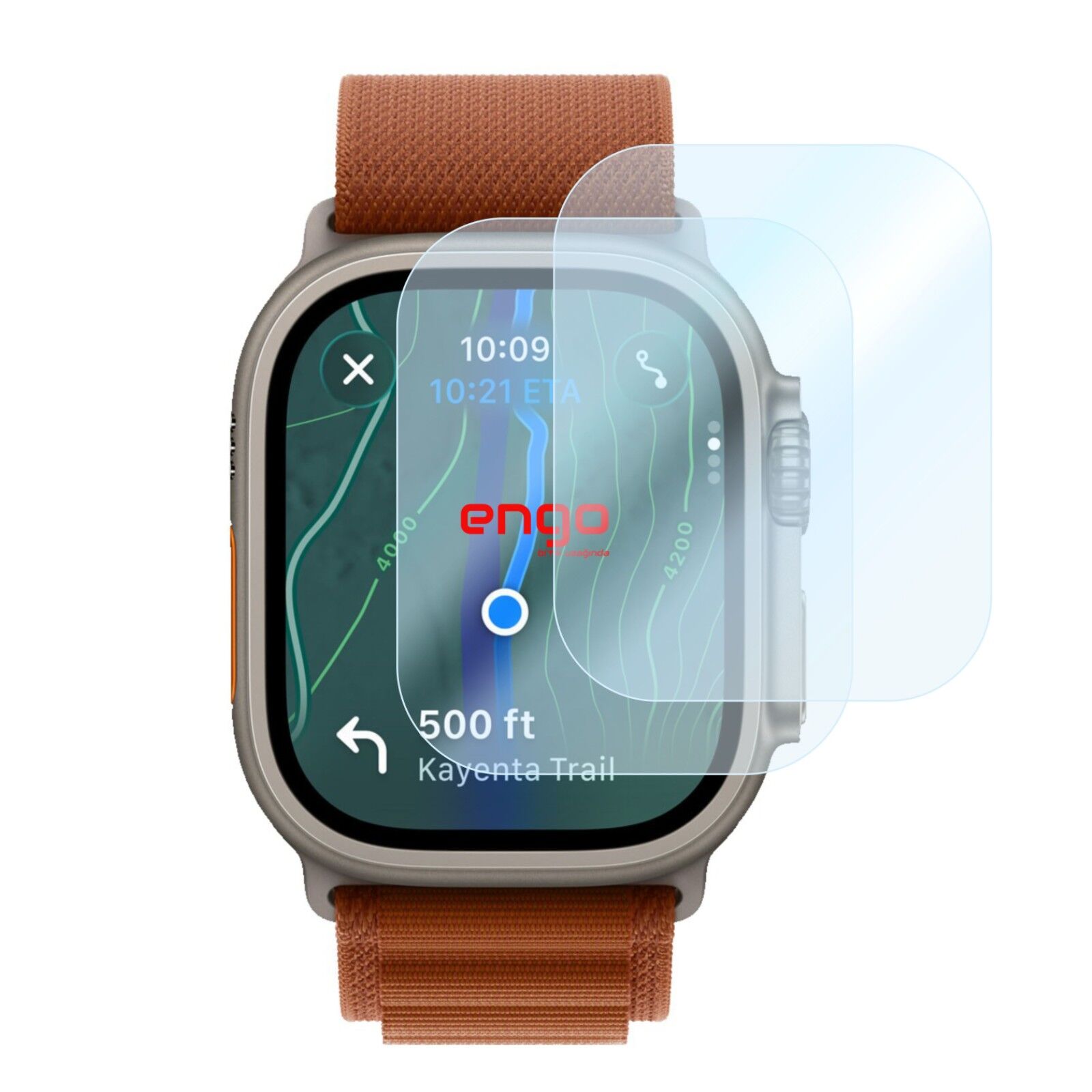 Engo Apple Watch Ultra 3 49mm Nano Ekran Koruyucu Şeffaf ve Dayanıklı Koruma