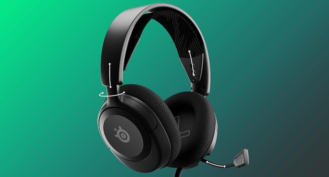 steelseries arctis nova 1 siyah oyuncu kulaklığı