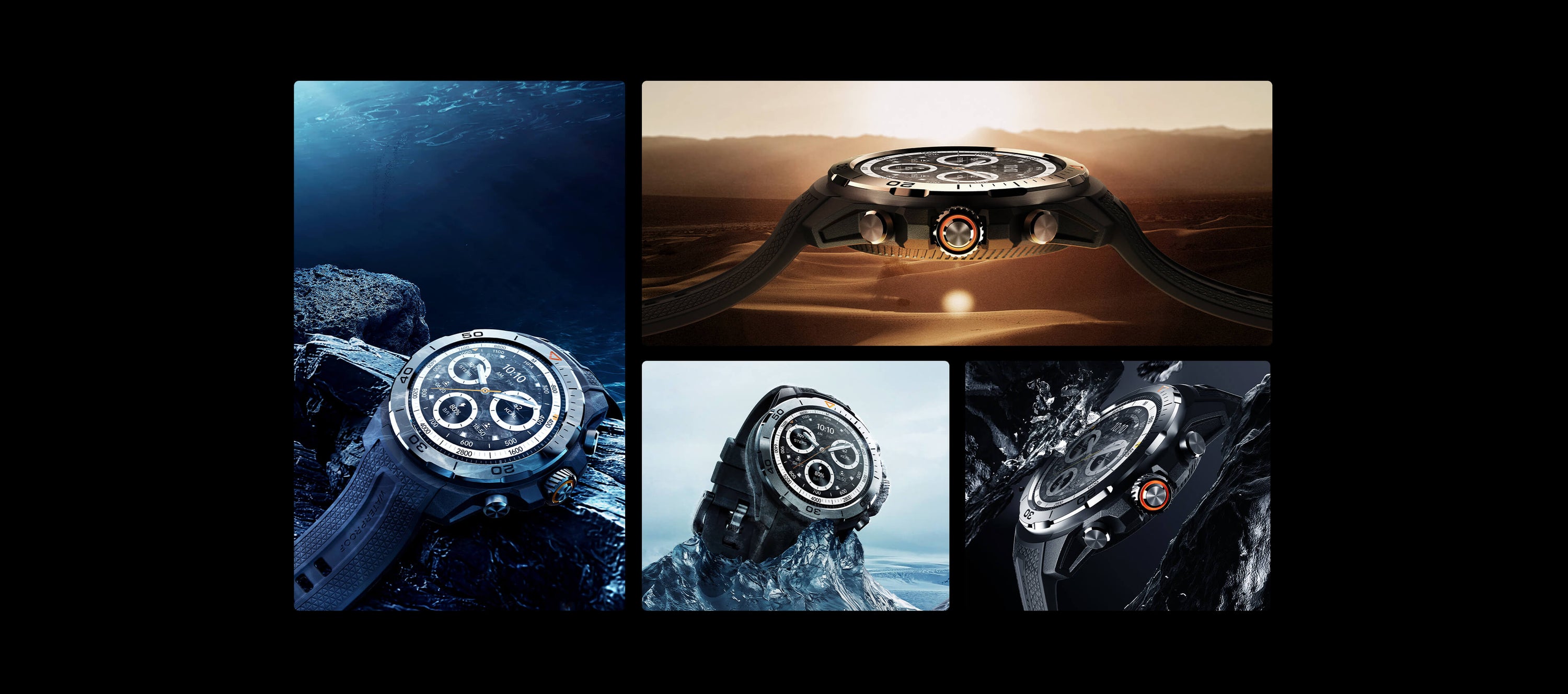 Conform to the 15 military-grade tests of MIL-STD-810H-2019, whether in the hot desert, humid rainforest, or high mountains and snowy peaks, polar ice, it can be tough and free to explore. 