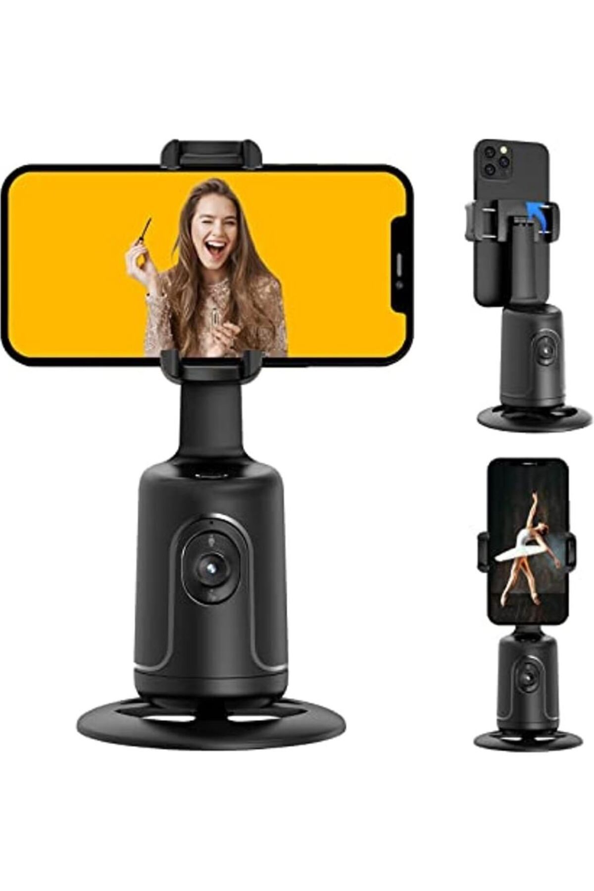 KRİZANTEM Otomatik izleme akıllı Robot kameraman 360 yüz telefonu Holde AI çekim sabitleyici Vlog tripod