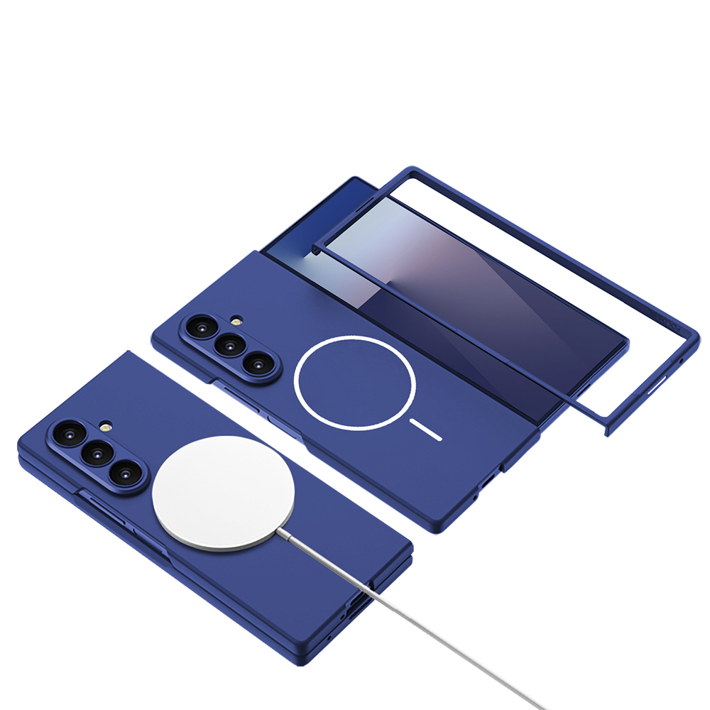 Galaxy Z Fold 7 Kılıf Wireless Şarj Özellikli Zore Kıpta M-safe Kapak - 16