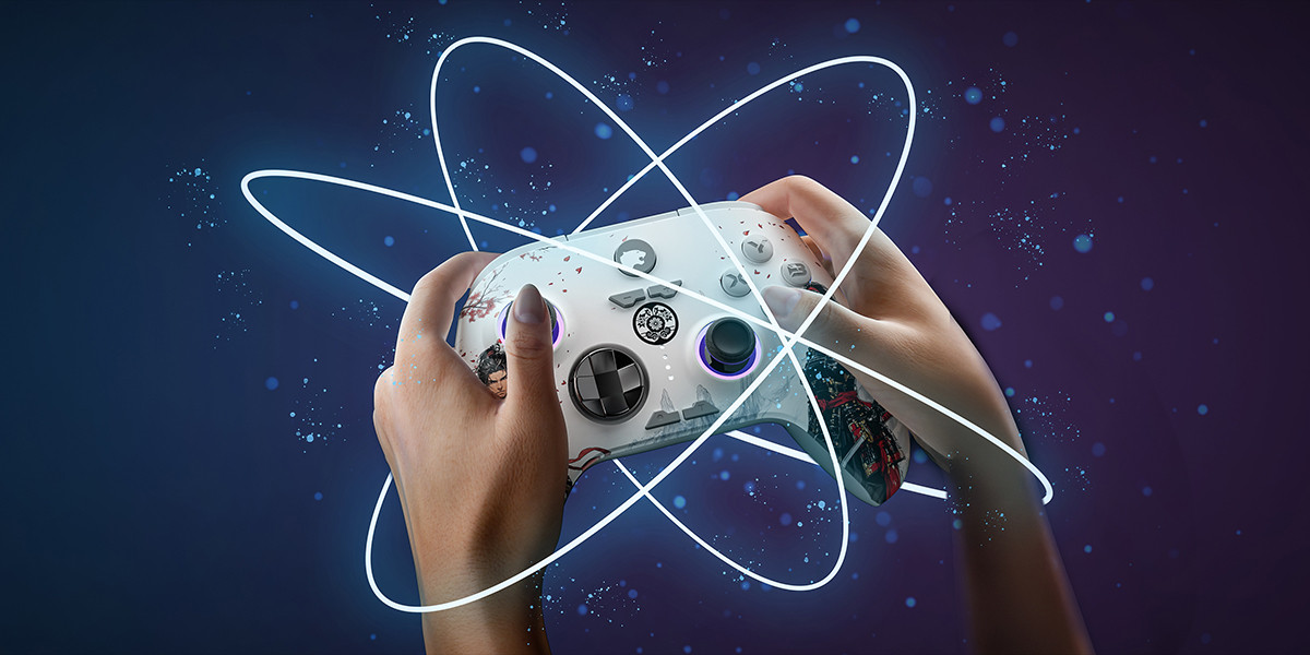 GamePower Force RGB Kablosuz Beyaz Gamepad (2.4G, Bluetooth,Kablolu)