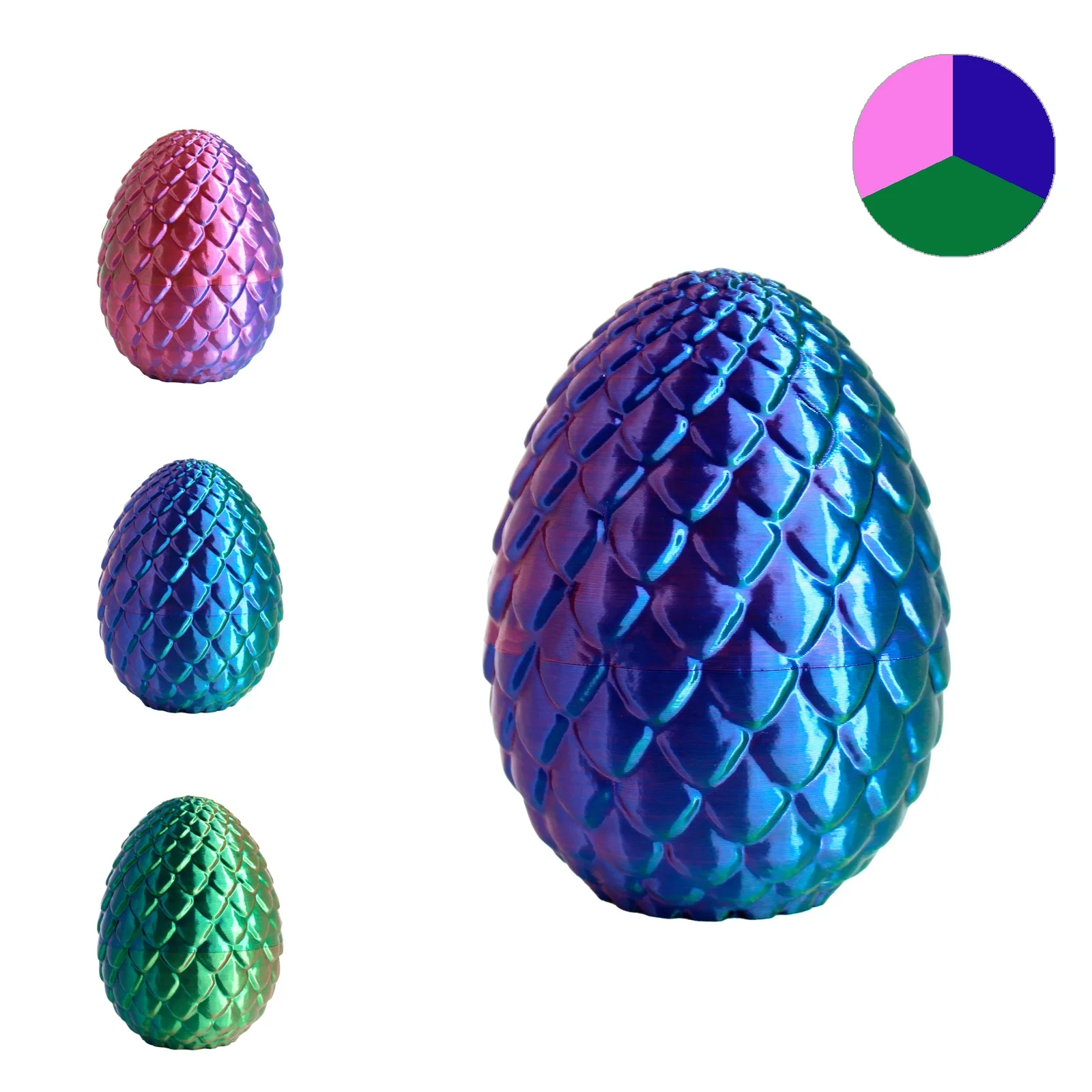 RhinoLab Silk Triple Color Rose Dark Blue Green Görseli