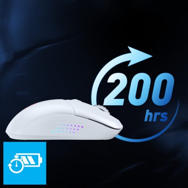 MSI VERSA 300 ELITE W White Gaming Mouse H8