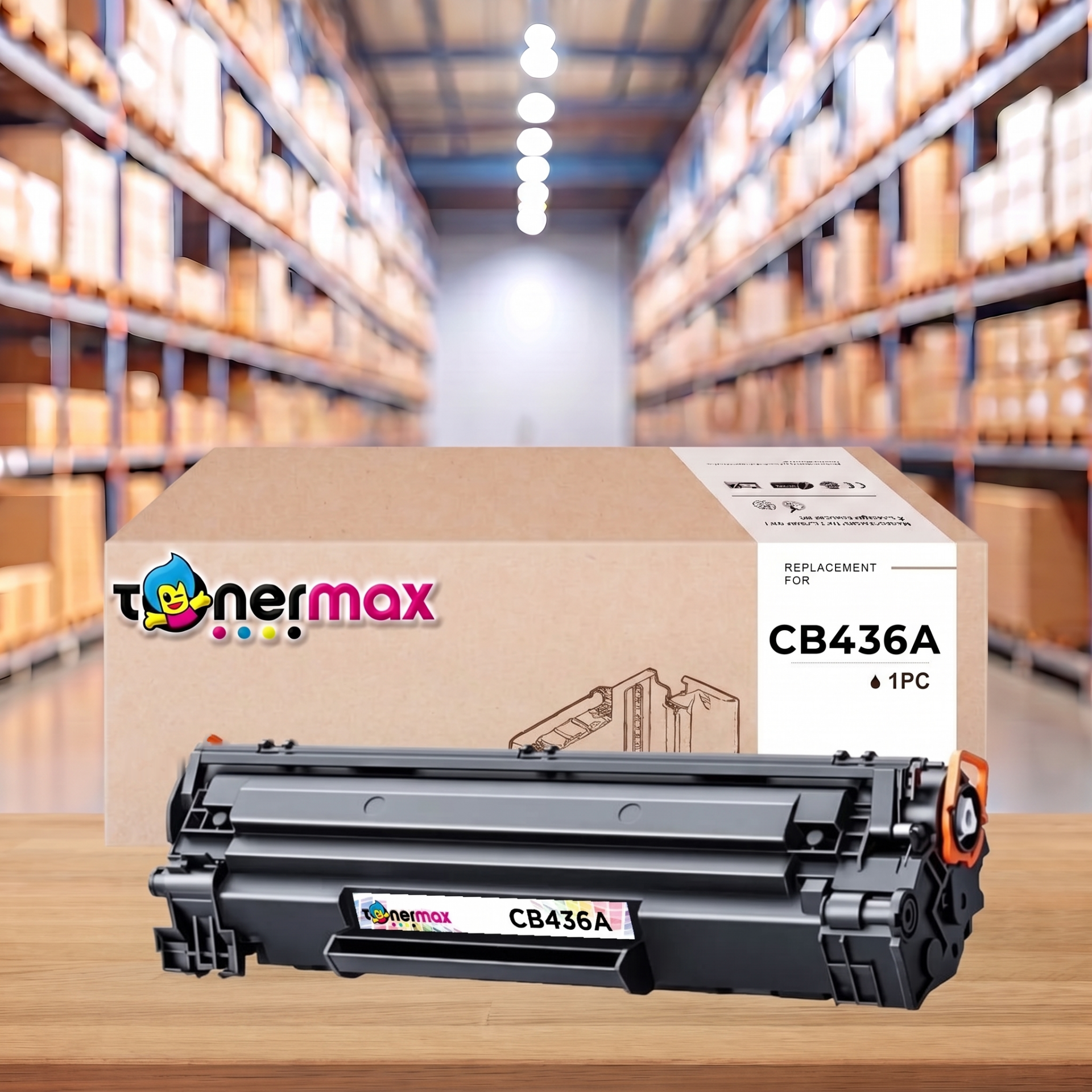 tonermax® cb436a muadil toner