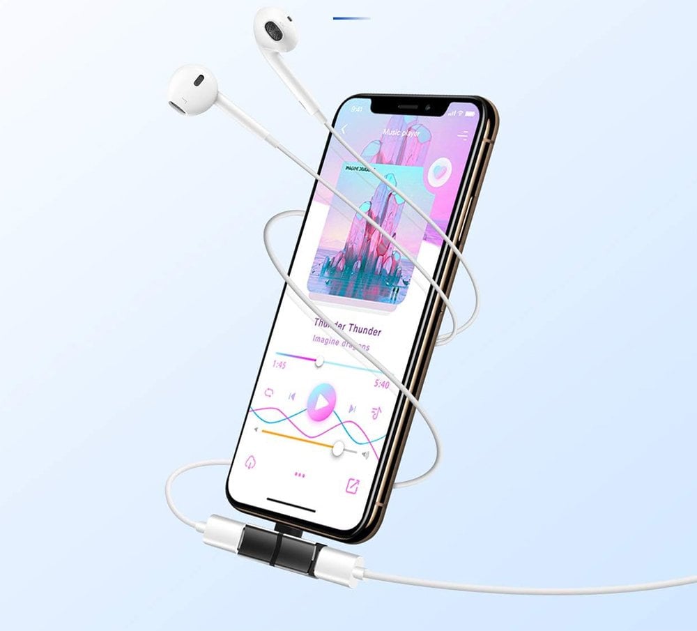 Powermaster iPhone Lightning Şarj Kulaklık Çevirici Adaptör 
