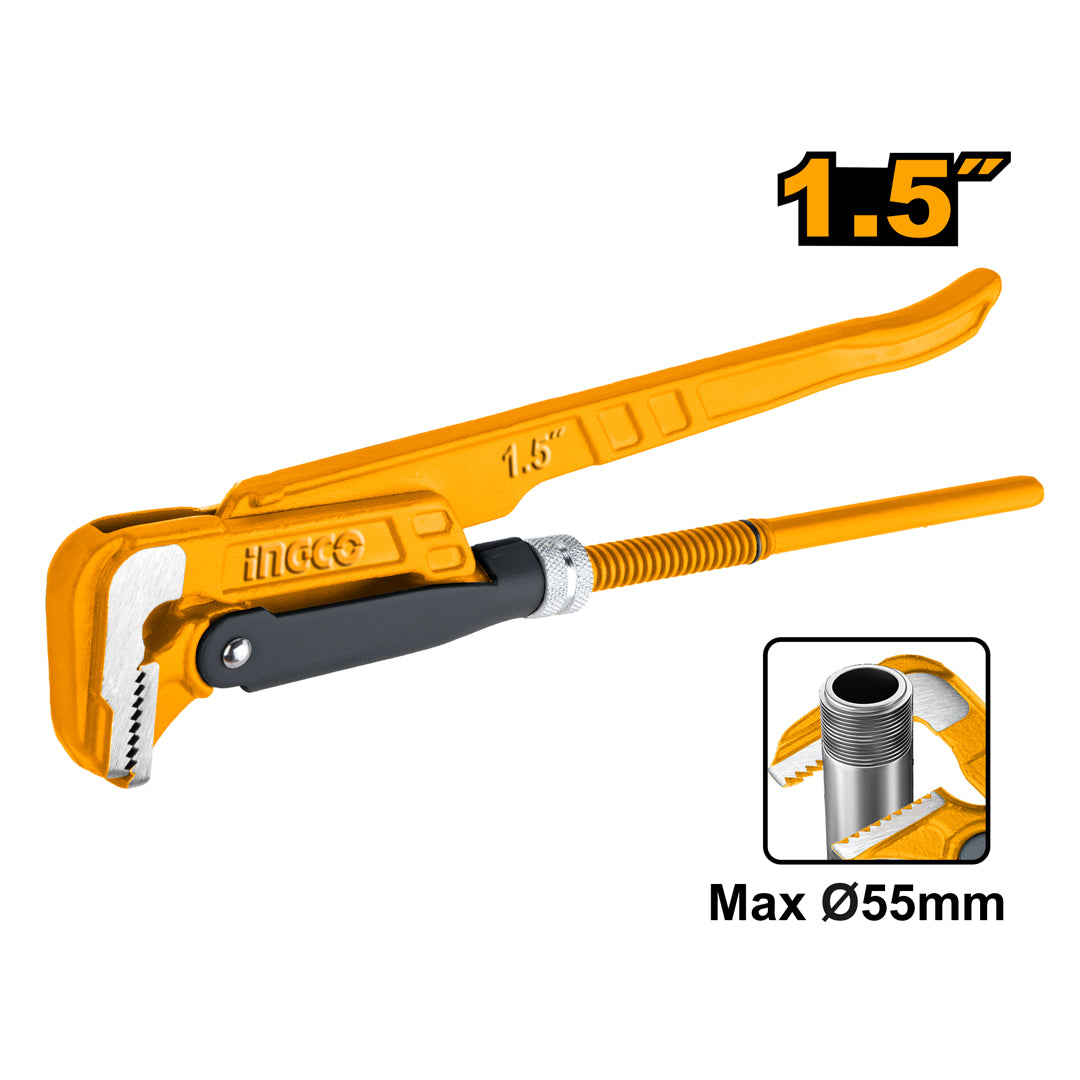 INGCO 90° Heavy Duty Swedish Pipe Wrench 1-1/2" – HPW04151