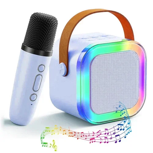 ANKAVERSE Karaoke Mikrofon Hoparlör Seti Mini yan görünüm