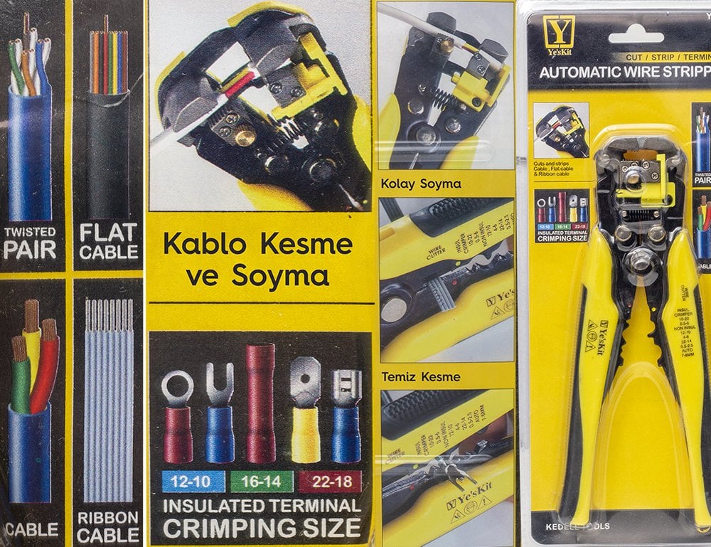 Powermaster YK-371B Kablo Soyucu Terminal Sıkma Pensesi