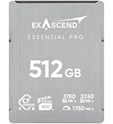 Exascend Essential Pro 512GB CFexpress 4.0 Tip B 3150MB/s Yazma Hızı 3750MB/s Okuma Hızı, VPG40...