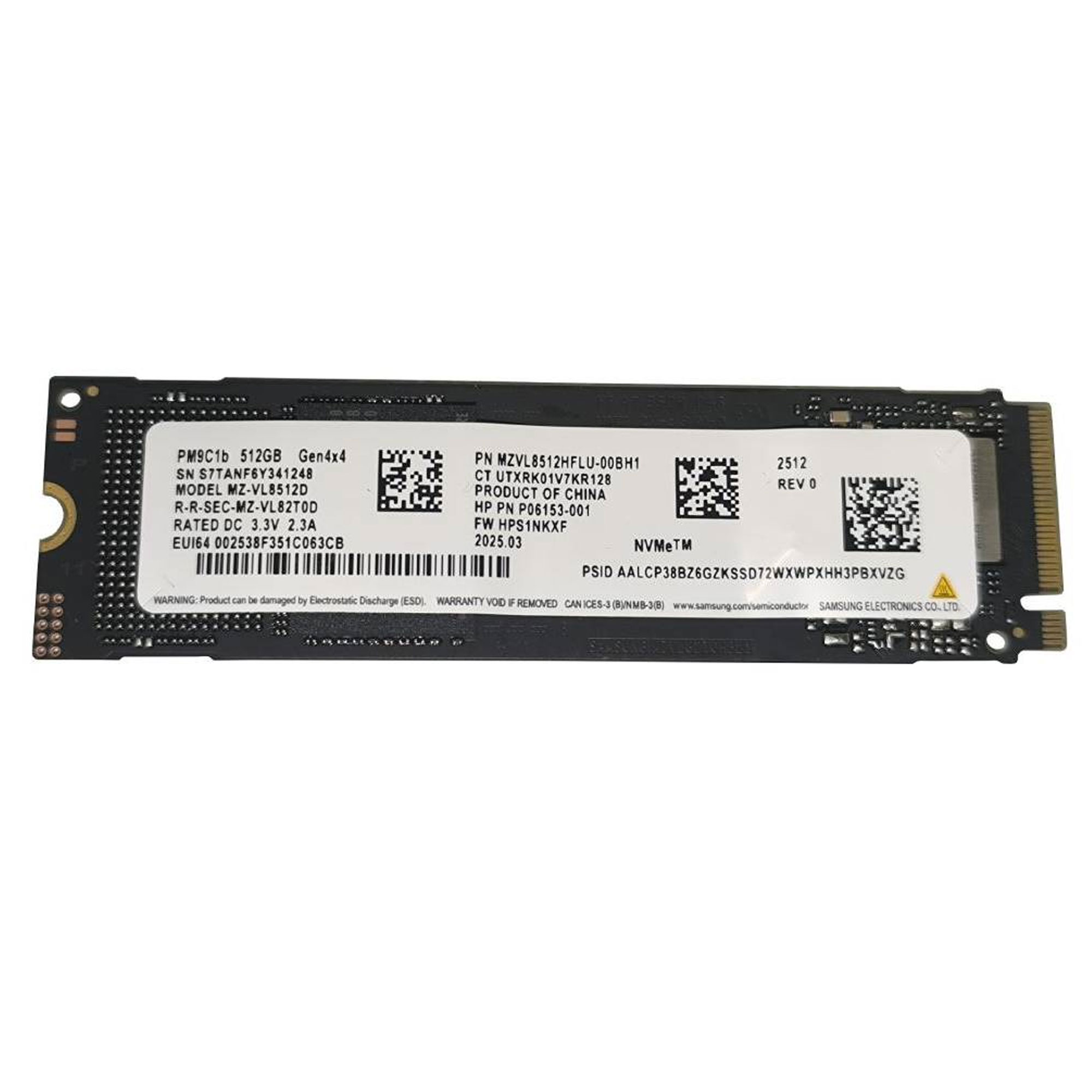 Samsung PM9C1b MZ-VL8512D 512GB NVMe SSD